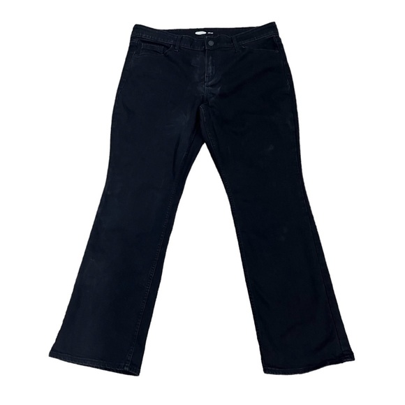 Old Navy Black Boot Cut Jeans Size 14 Women's - Picture 1 of 5